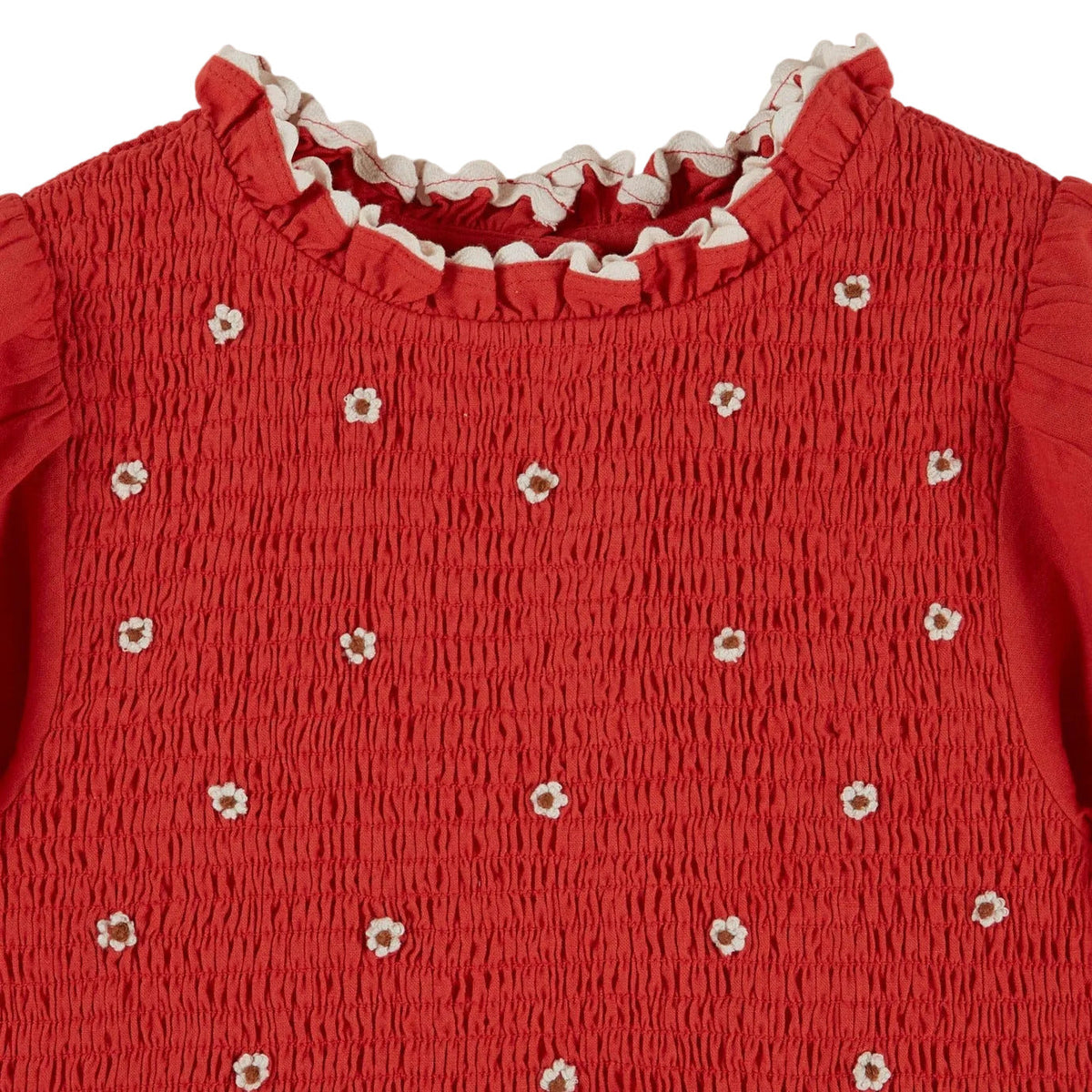 EMBROIDERED SMOCKED DRESS - GRIOTTE