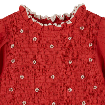 EMBROIDERED SMOCKED DRESS - GRIOTTE