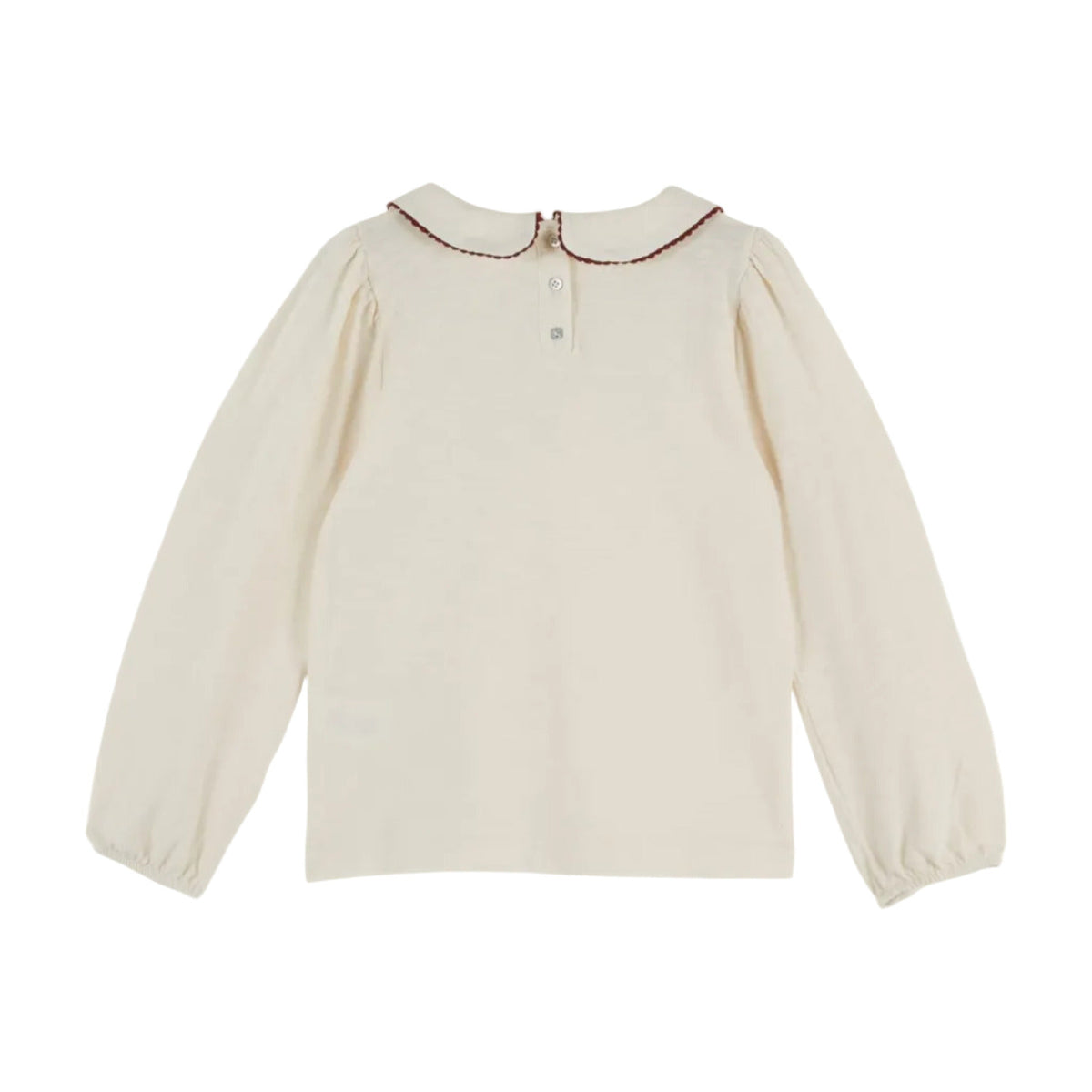FLAME DOT JERSEY TEE - ECRU