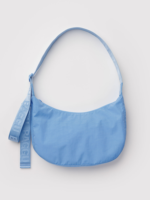 Medium Nylon Crescent Bag: Piscine