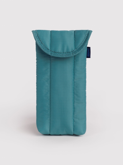 Puffy Glasses Sleeve: Peacock