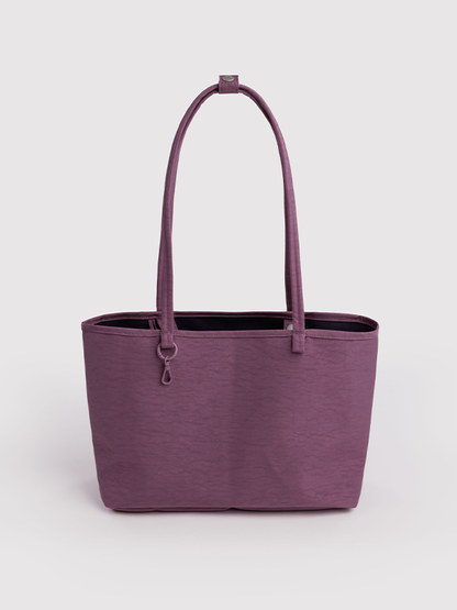 Medium Nylon Reversible Tote: Wild Plum Mix
