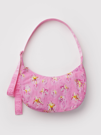 Medium Nylon Crescent Bag: Dancing Star