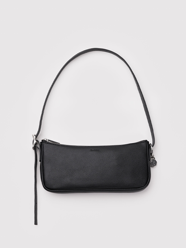 Recycled Leather Pochette: Black (FINAL SALE)