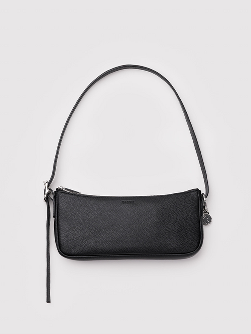 Recycled Leather Pochette: Black (FINAL SALE)