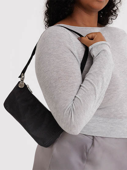 Nylon Pochette: Black