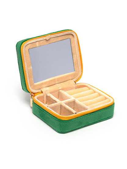 Velvet Jewelry Zip Case: Press for Champagne