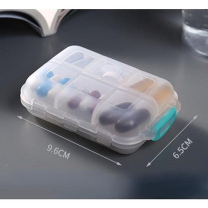 3 pack Travel Pill Organizer Moisture Proof Pills Box for Pocket Daily 12 Grids Pill Case Portable Medicine Vitamin Holder