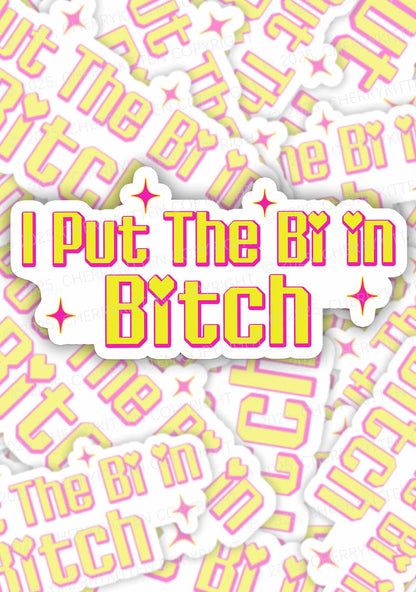 Cherrykitten Bisexual Slogan Y2K Stickers Pack Of 9