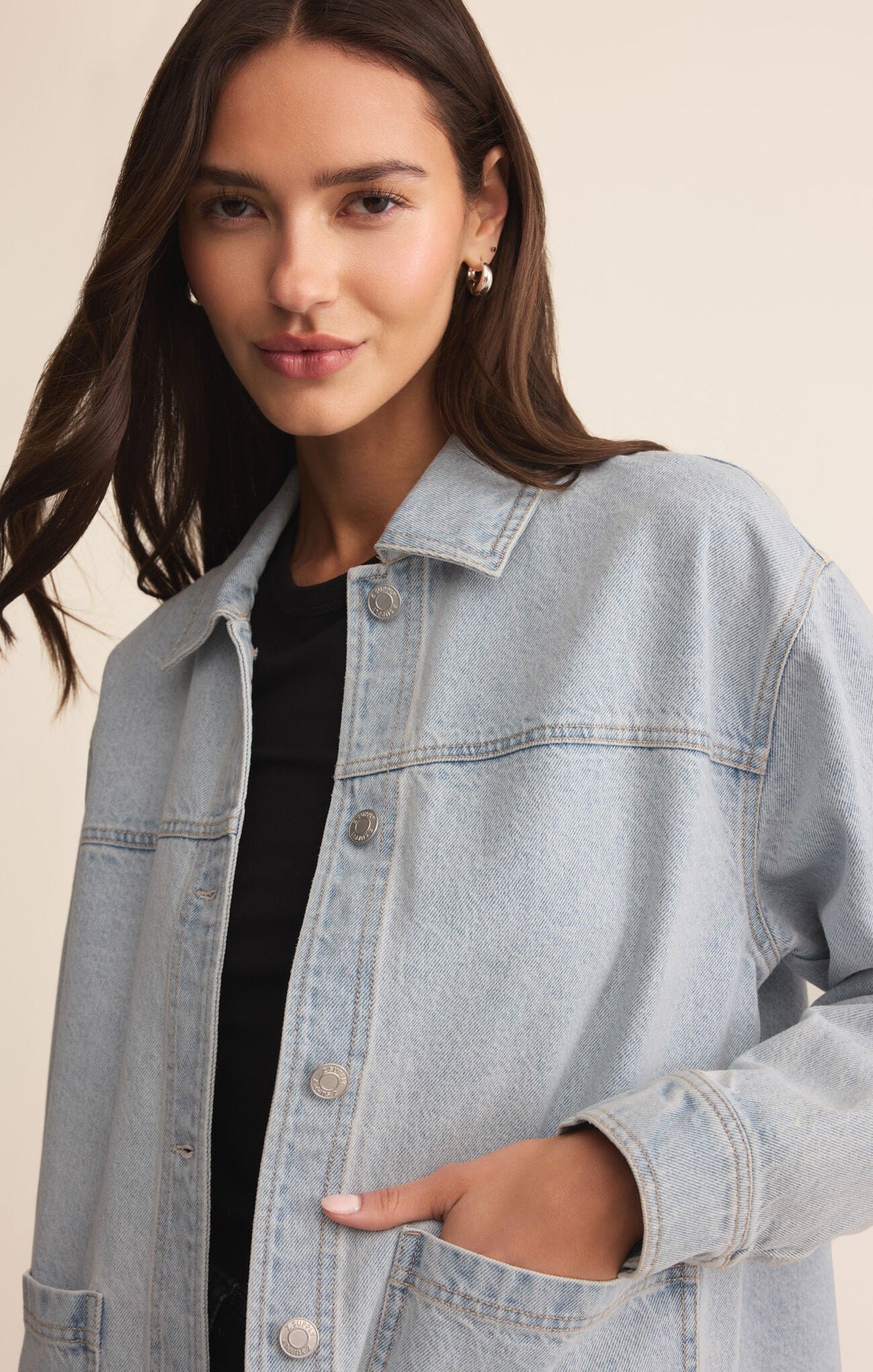 On The Road Denim Jacket - Faded Indigo