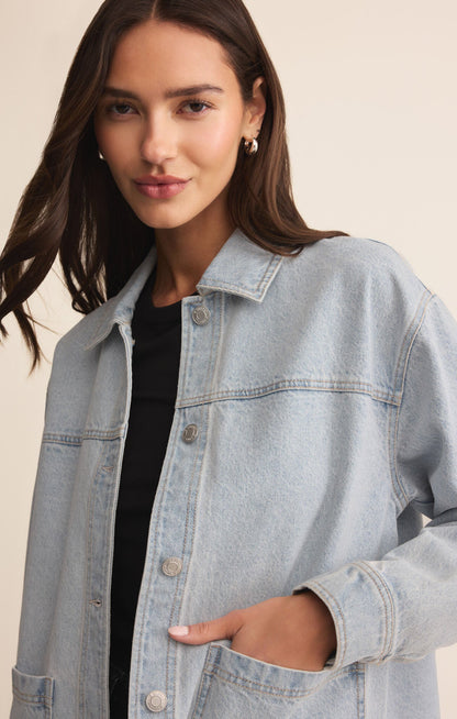 On The Road Denim Jacket - Faded Indigo