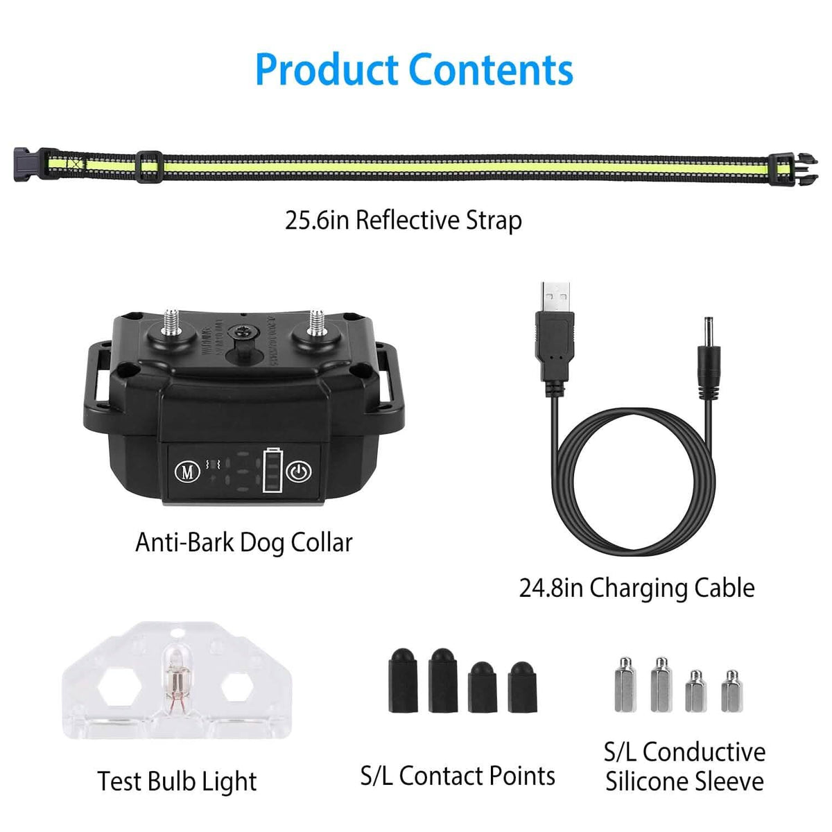 Rechargeable Waterproof Beep Vibration Static Stimulation Bark Stopper
