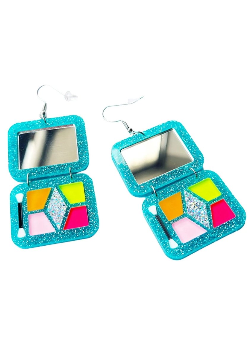 Retro Disco Eyeshadow Palette Earrings