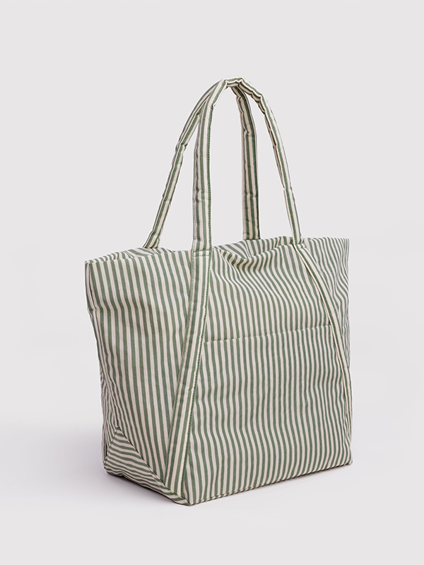 Cloud Bag: Sage Stripe