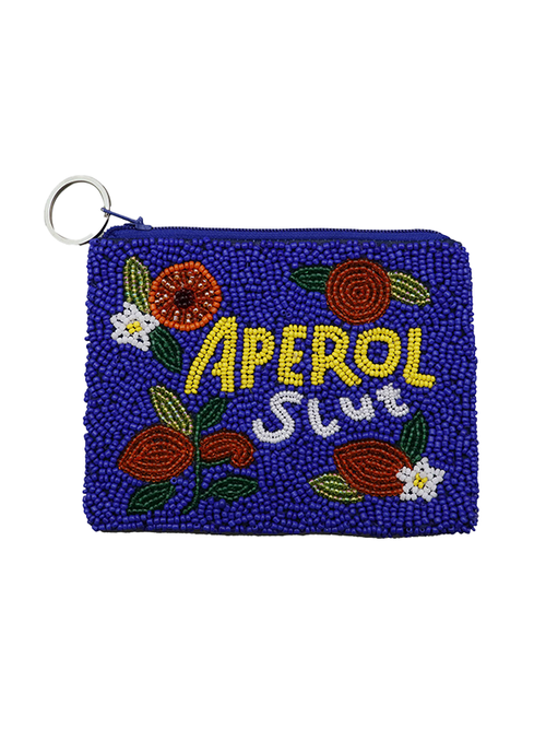 Beaded Pouch: Aperol Slut