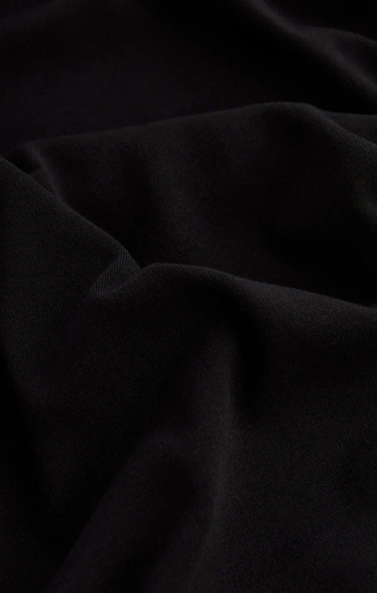 Sable Rib Sweatshirt- Black