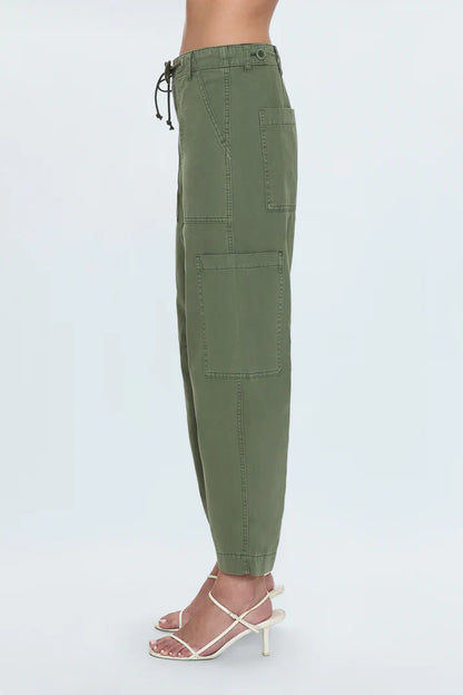 Sabrina Curved Utility Pants- Meadow