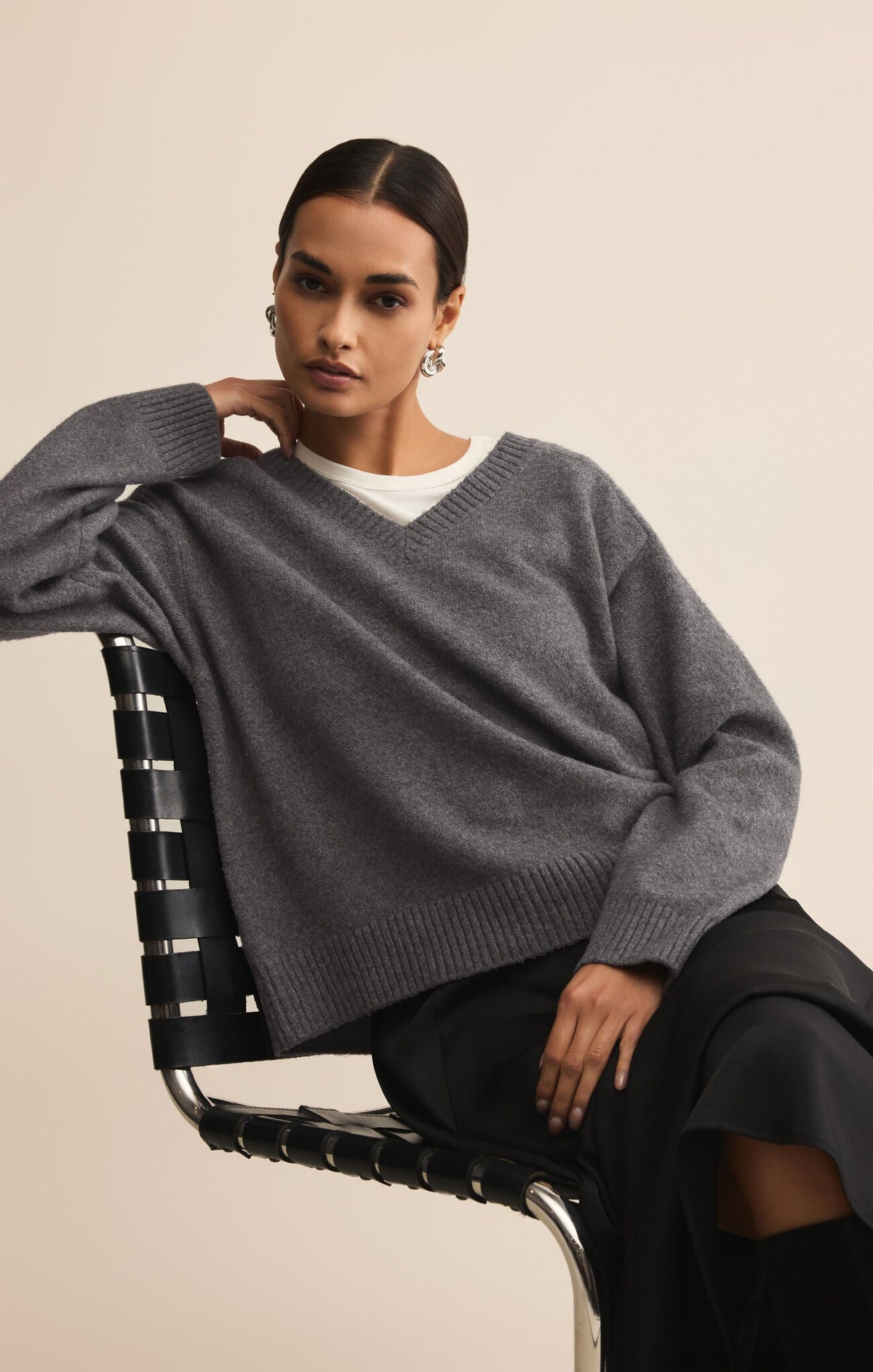 Eloise Sweater Charcoal Heather