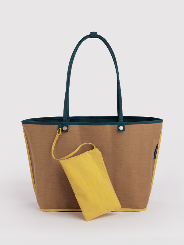 Large Nylon Reversible Tote: Deep Sea Mix