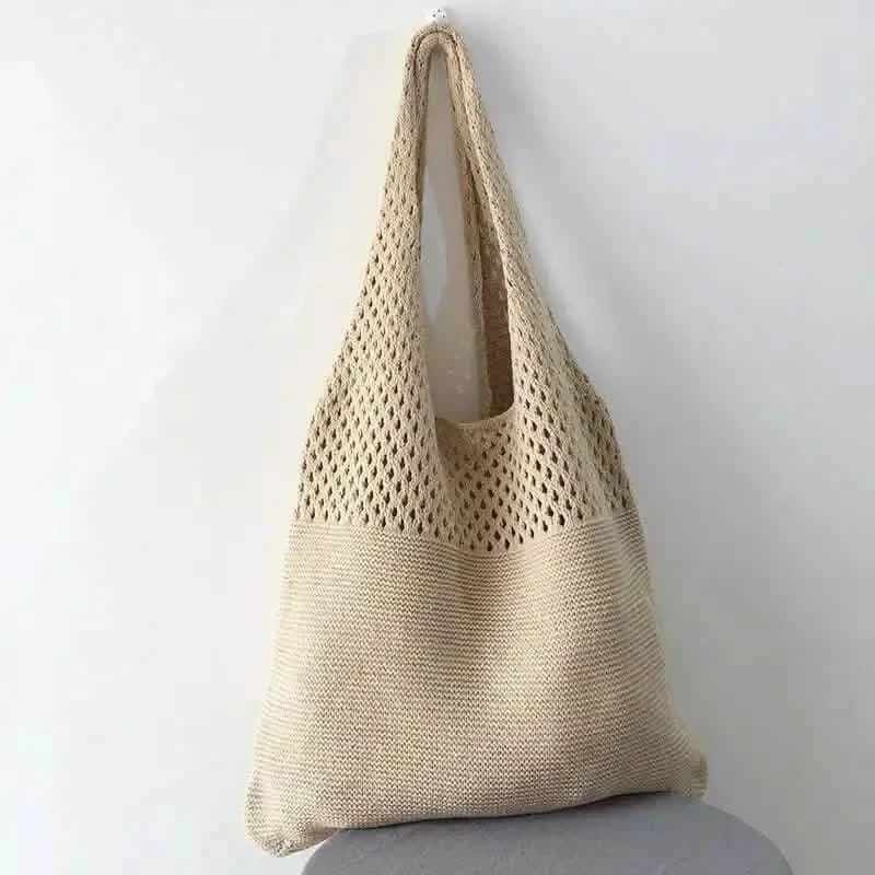 Simple Retro Hollow Crochet Bag