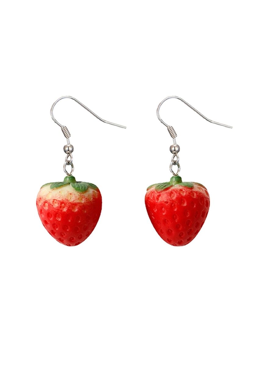 Simulated Strawberry Earrings