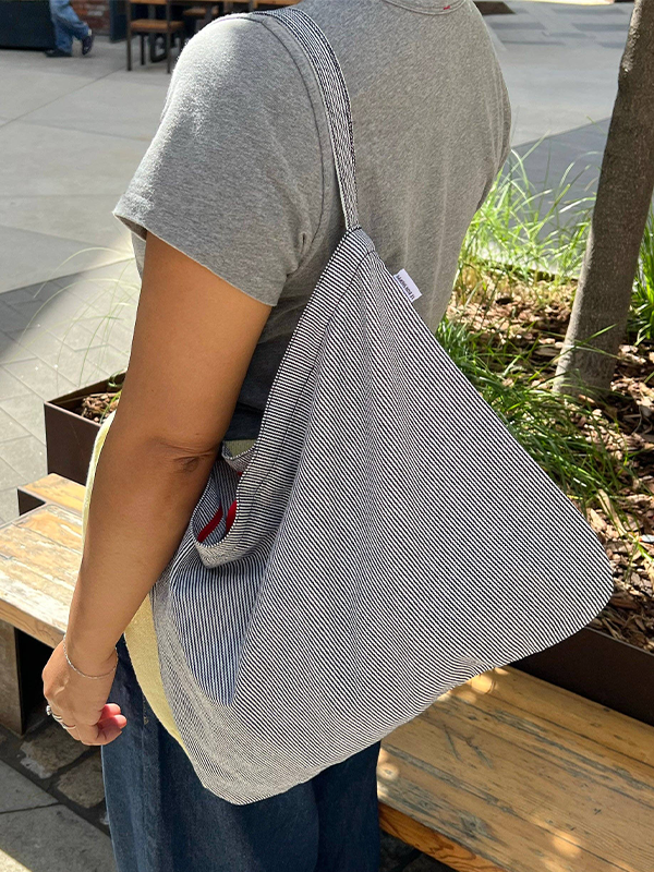 Happy Carry Bag: Blue Stripe