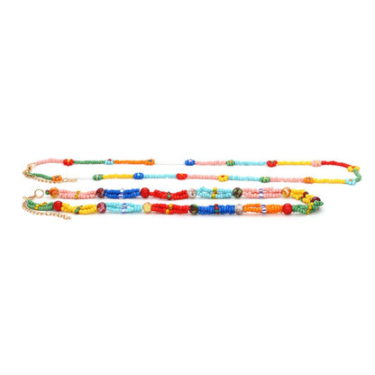 Stacking Flower Beads Y2K Necklace