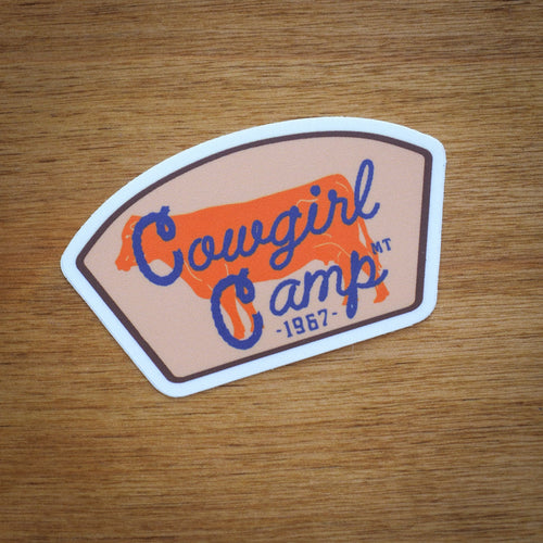 "Cowgirl Camp" Sticker