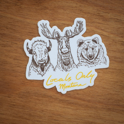 "Locals Only" Sticker