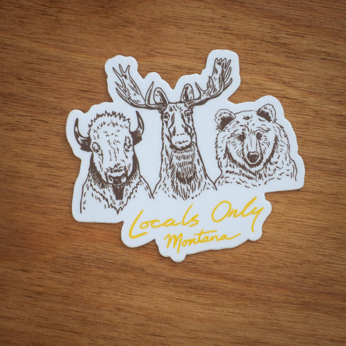 "Locals Only" Sticker