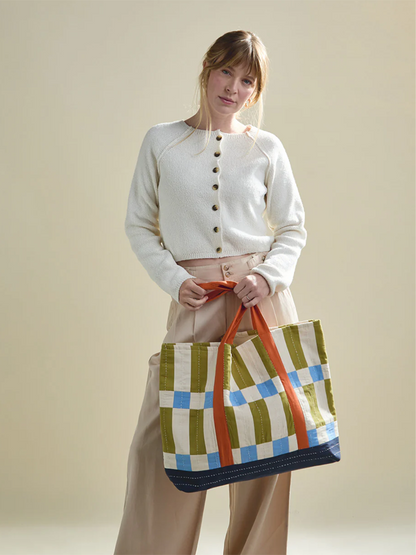 Tile Canvas Tote Bag