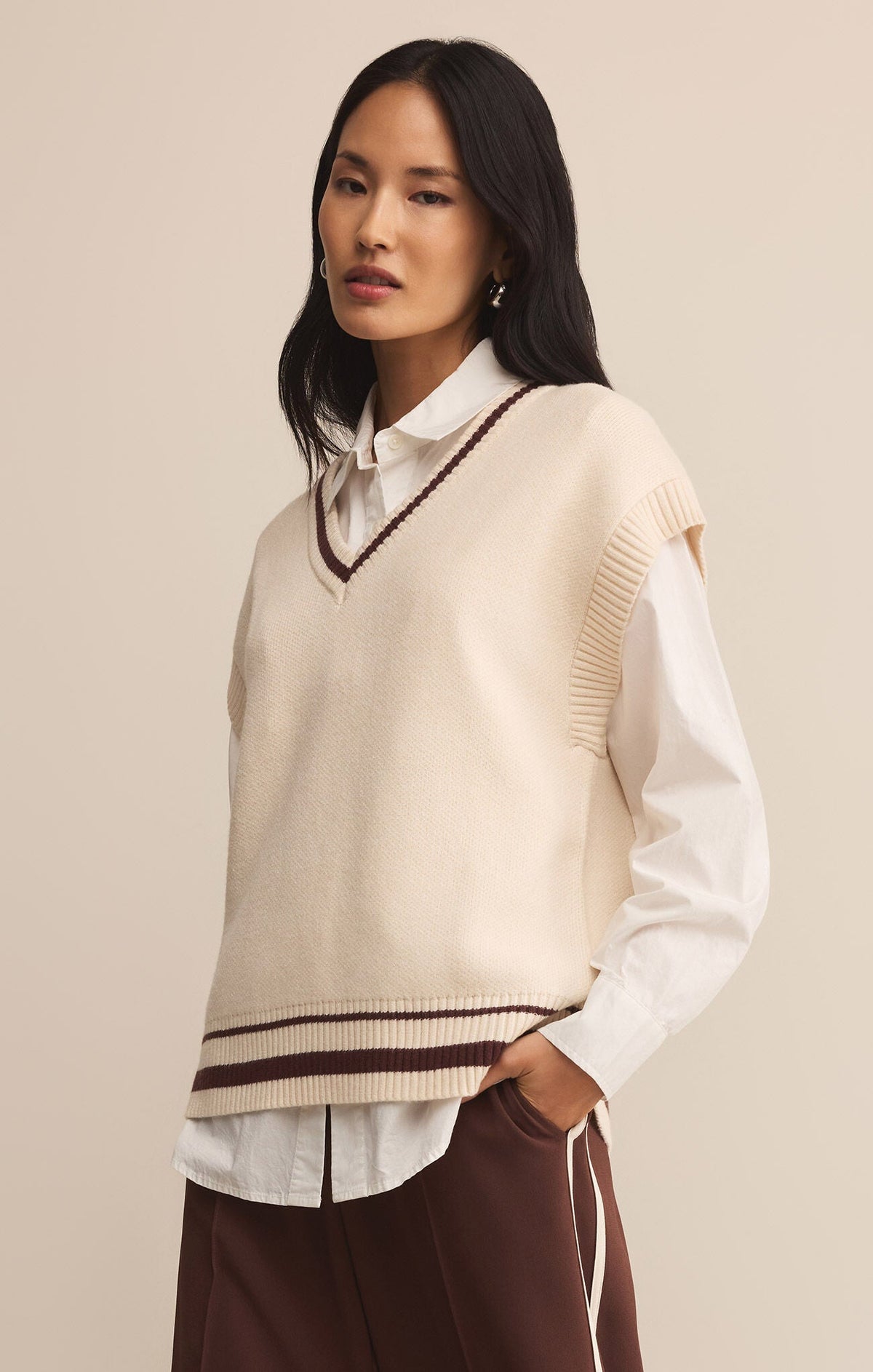 Fletcher Sweater Vest - Crystal