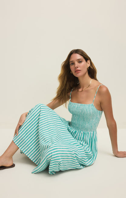 Bayside Striped Midi Dress La Palma