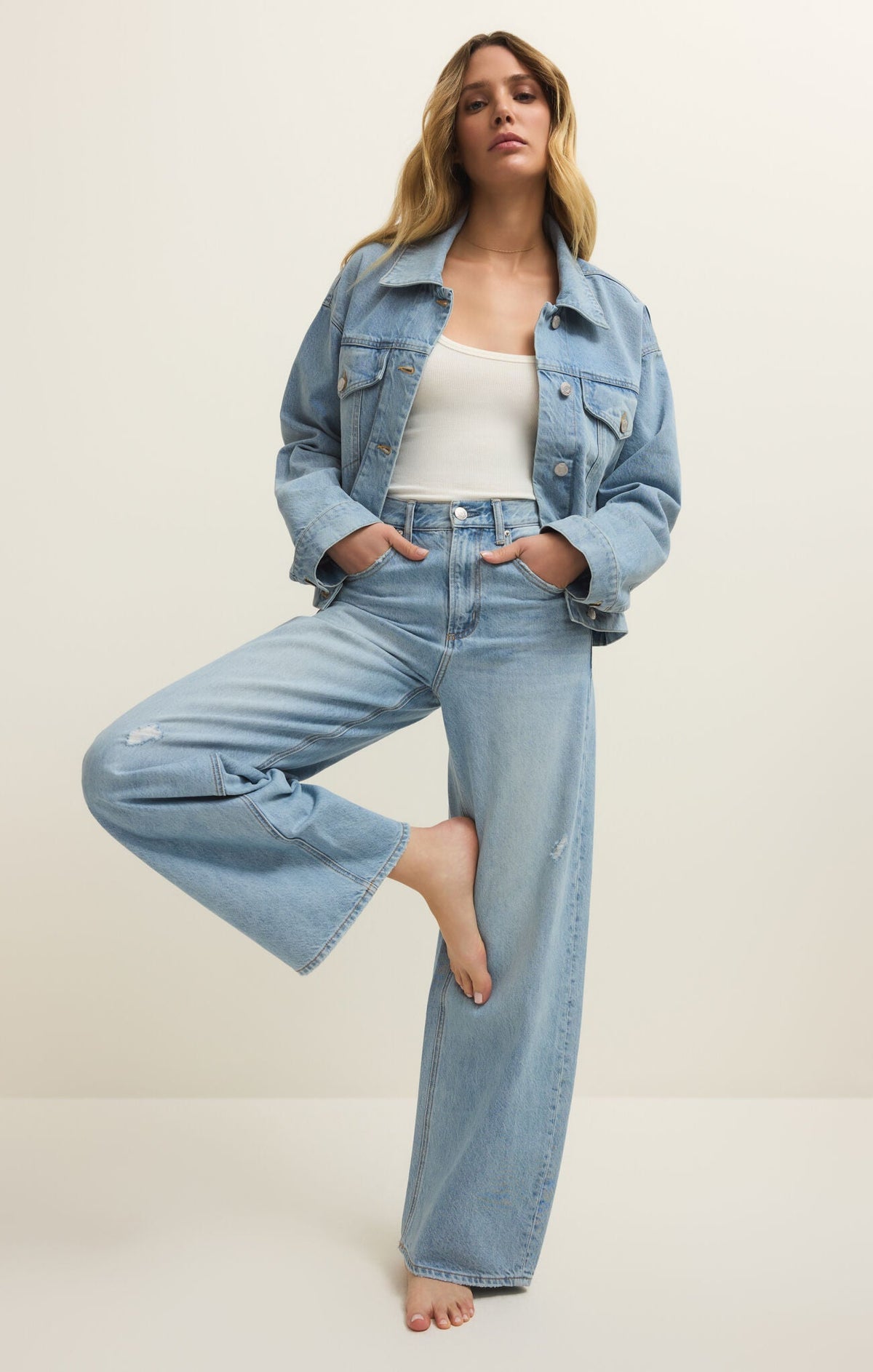 Dani Trucker Jacket - Cove