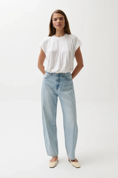 Wes High Rise Barrel Jean- Waves Waves