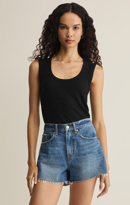 Black Leisurely Tank