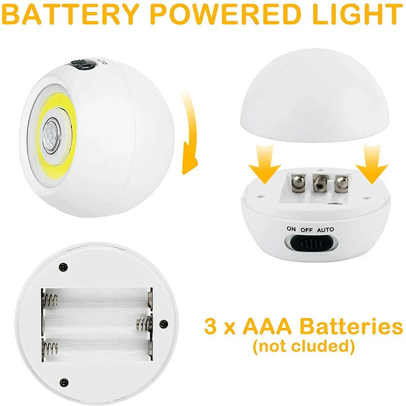 2 Pack 500 Lumens Motion Sensor Night Light