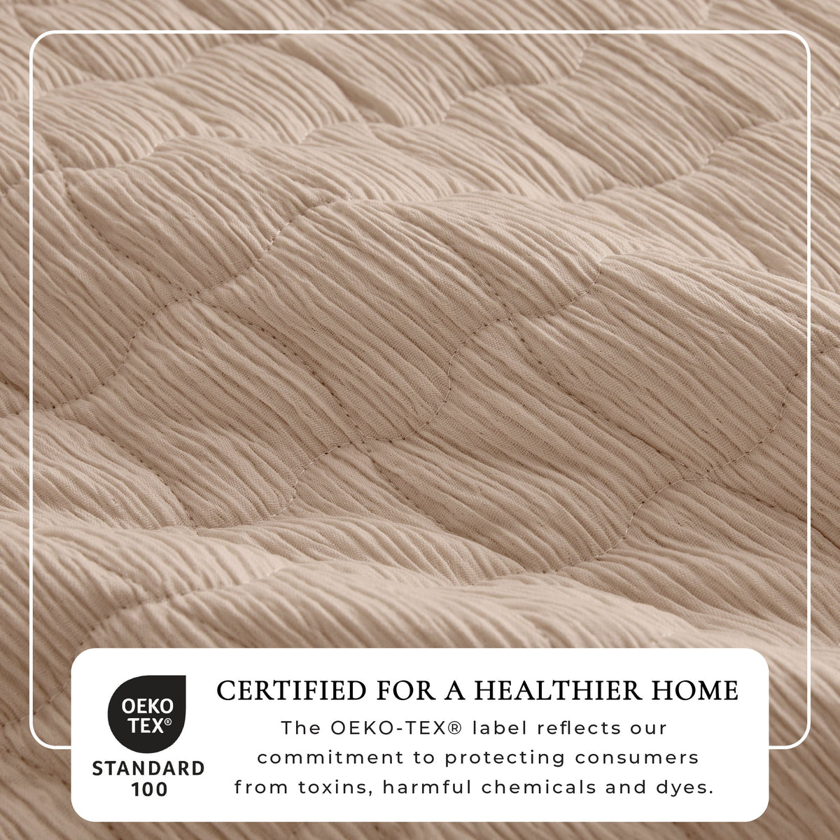 Gauze-Inspired Texture Quilt Set - Wave Stitch Collection
