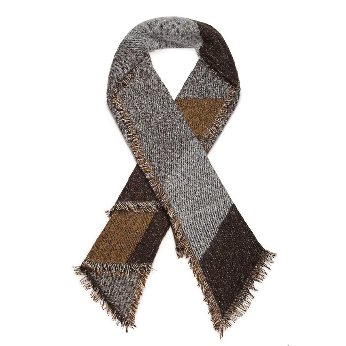 Women Long Soft Knitted Shawl Extra Thick Plaid Blanket Wrap Cape