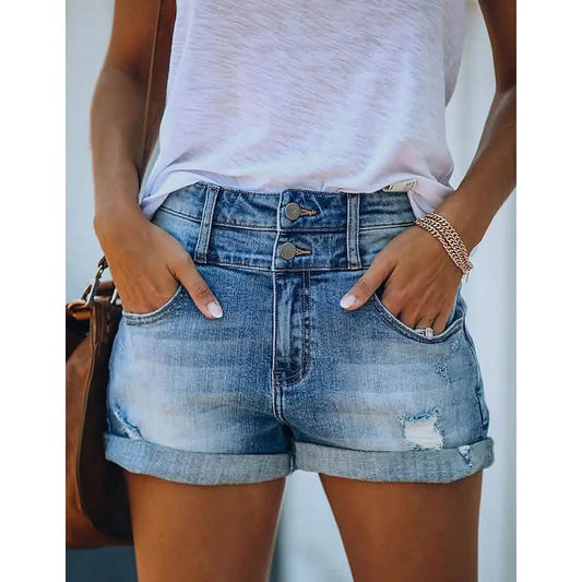 Women's Casual Fashion Jeans Denim Shorts