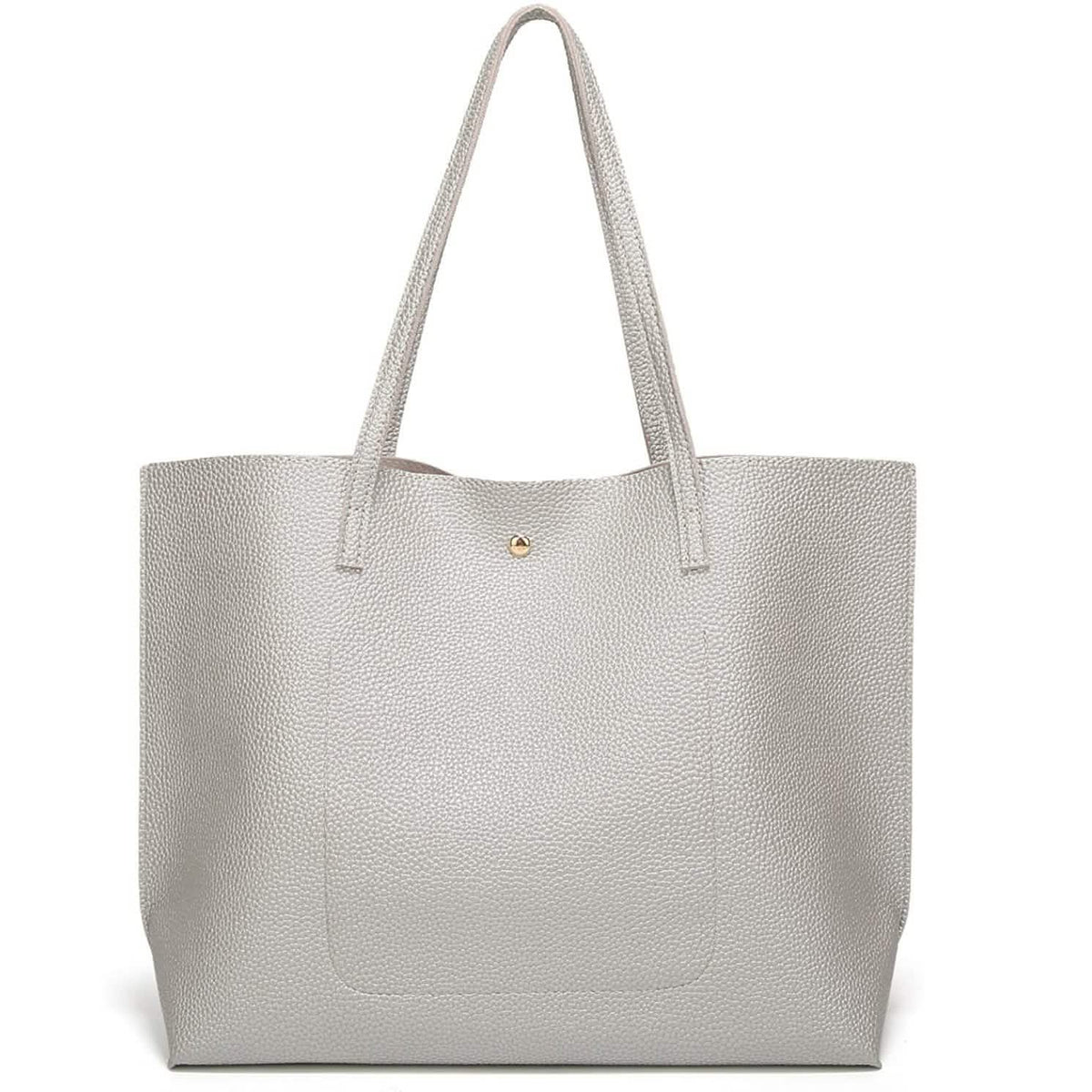 Women's Soft Faux Leather Tote Shoulder Bag
