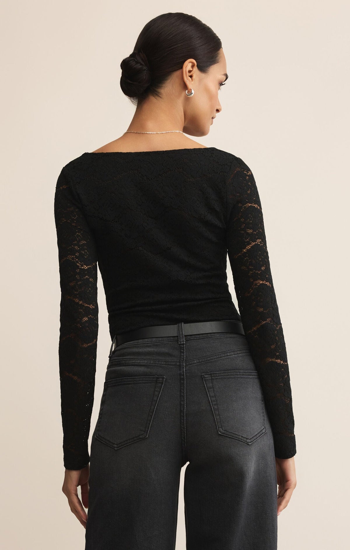 Nightfall Lace Bodysuit Black