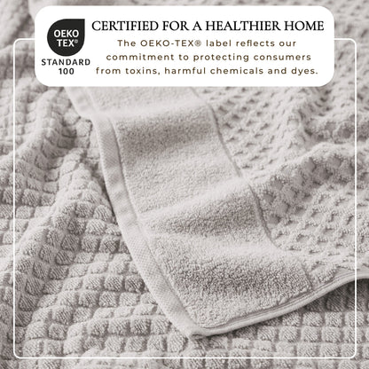 Cotton Diamond Waffle Weave Bath Towel Set - Grayson Collection