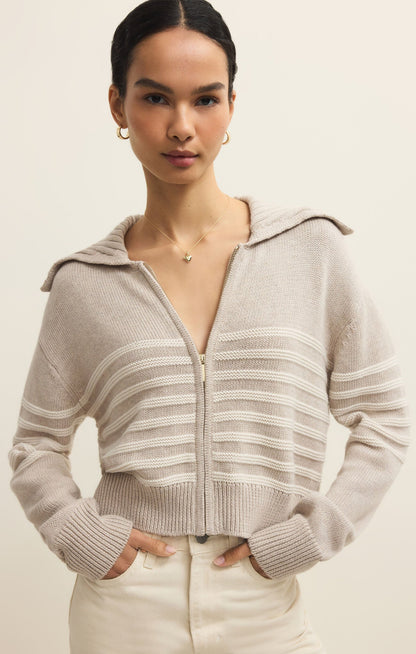 Kovac Sweater Jacket Natural Heather