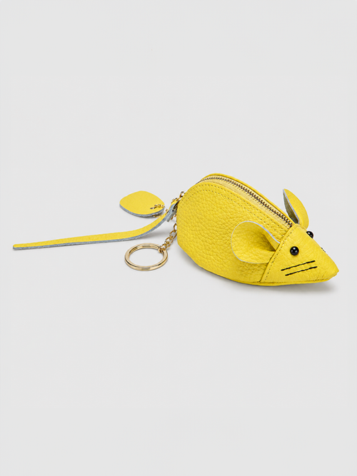 Mouse Coin Purse: Lemon
