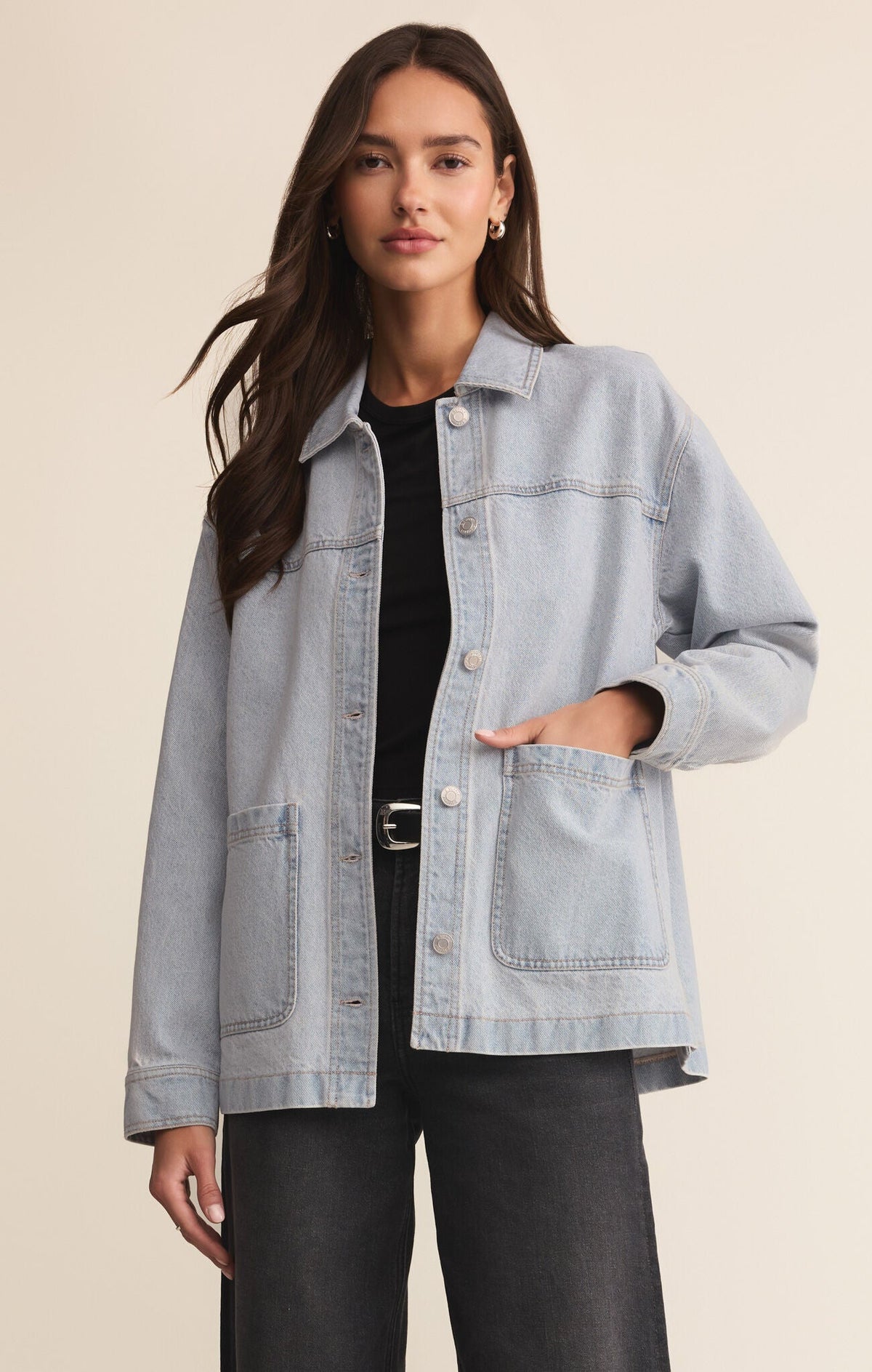 On The Road Denim Jacket - Faded Indigo