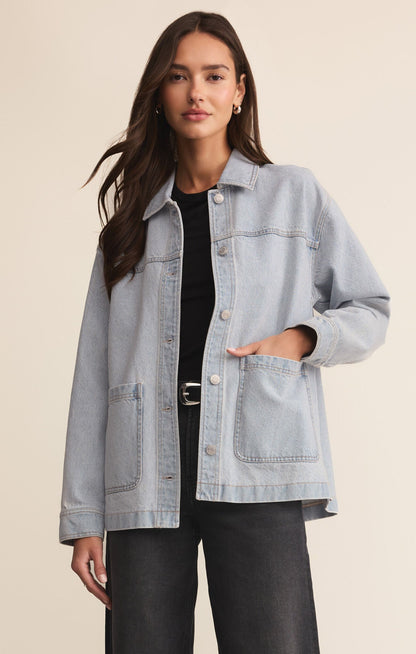 On The Road Denim Jacket - Faded Indigo