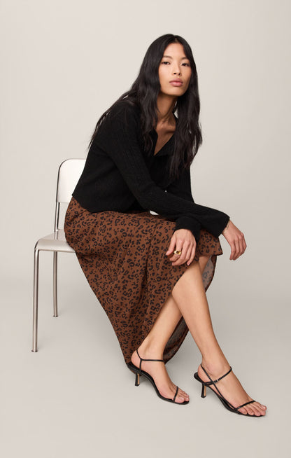 Europa Leopard Skirt - Burnt Umber