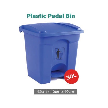 Zidello Plastic Dustbin – Durable Foot-Operated Dustbin for Home, Kitchen & Office (Random colours)