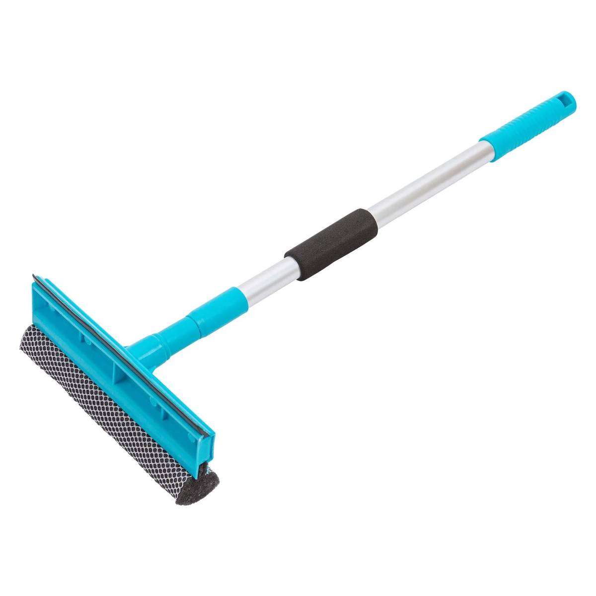 2-in-1 Window Squeegee with Aluminium Rod Handle – Glass Cleaning Wiper